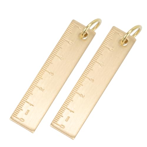 WESIEVYA Einzigartiger Messing-lineal-schlüsselring Schmuck Schlüsselring Lineal Dekoratives Accessoire WESIEVYA Einzigartiger Messing-lineal-schlüsselring Schmuck Schlüsselring Lineal Dekoratives Accessoire von WESIEVYA