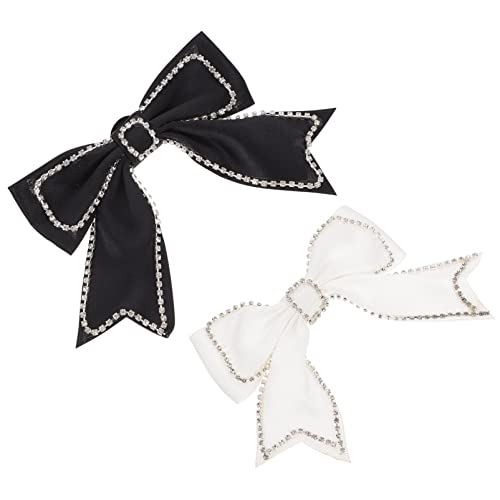 WESIEVYA 2er Set Handgemachte Strass Brosche Haarspange Schleifen Dekoration Für DIY Kleidung Und Einzigartige Schleifenverzierung Für Modeaccessoires von WESIEVYA