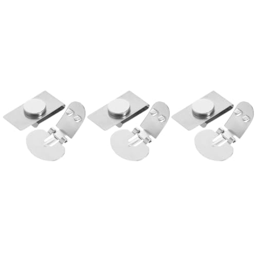 WESIEVYA 3 Paare Magnetischer Krawattenclip für Herren Unsichtbare Krawattennadel Rutschfest Leicht Anzubringen für Krawatten und Hemden Perfektes Accessoire für Professionellen Look von WESIEVYA