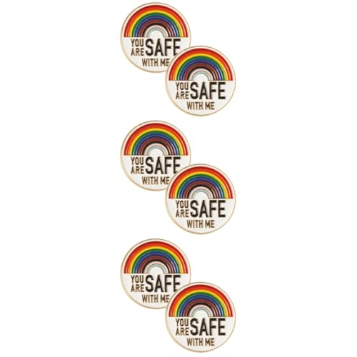 WESIEVYA 3 Sätze Rainbow Enamel Pins Farbige Broschen Dekorative Anstecknadel Für Kleidung Taschen Und Hüte Langlebig Und Leicht Zu Tragen Für Lgbtq Und 2 Stück * 3 von WESIEVYA