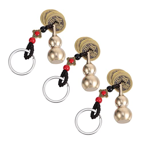 WESIEVYA 3stücke Gourd Schlüsselanhänger Aus Kreatives Design Für Schlüssel Und Taschen Haltbar Und Stilvoll Für Feng Shui Und von WESIEVYA