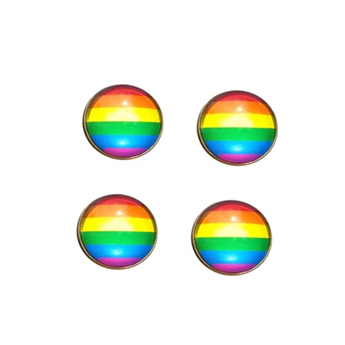 WESIEVYA 4 Stück Regenbogen Broschen Anstecknadeln Bronze Vintage Lgbt Pride Schmuck für Kleidung Hochzeit Party Valentinstag von WESIEVYA