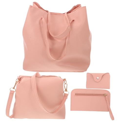 WESIEVYA 4stücke Teiliges Set Aus Handtasche Umhängetasche Und Geldbörse Für Damen Stilvolles Elegantes Design Aus Pu Vintage Look Mit Viel Stauraum Für Alltägliche Essentials von WESIEVYA