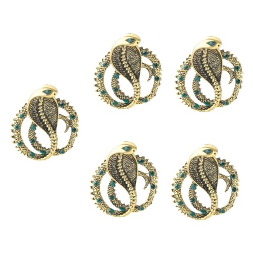 WESIEVYA 5 Stück Brosche Damen Brosche Anstecknadel Schlangenbrosche Anstecknadeln Dekorative Brosche Anstecknadel Strass Brosche Anstecknadel Anstecknadel Schal Brosche Anstecknadel von WESIEVYA