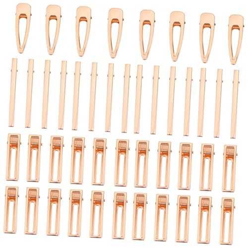 WESIEVYA Hohler Entenschnabelclip Metall-clip-accessoire Diy-friseur-clip Haarspangen-set Zum Anfertigen Von Schmuckhaarspangen von WESIEVYA