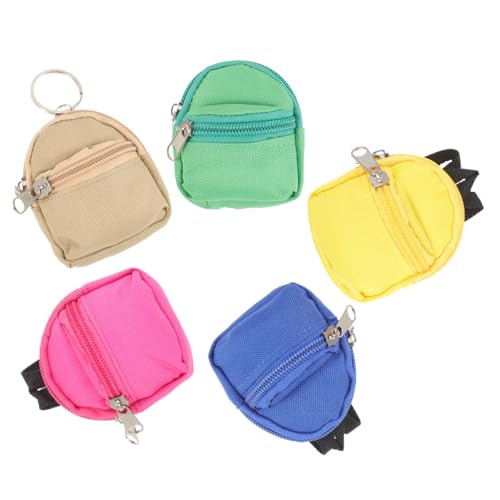 WESIEVYA 1satz Mini Rucksack Schlüsselanhänger Zipper Geldbörsen Für Kleingeld Kreative Pendants Zufälligen Farben Praktisches Zubehör Für Schlüssel Und Münzen WESIEVYA 1satz Mini Rucksack Schlüsselanhänger Zipper Geldbörsen Für Kleingeld Kreative Pendants Zufälligen Farben Praktisches Zubehör Für Schlüssel Und Münzen von WESIEVYA