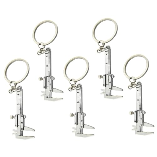 WESIEVYA Messschieber Schlüsselanhänger Lineal Anhänger Metall Hängeornamente Rucksack-schmuck von WESIEVYA