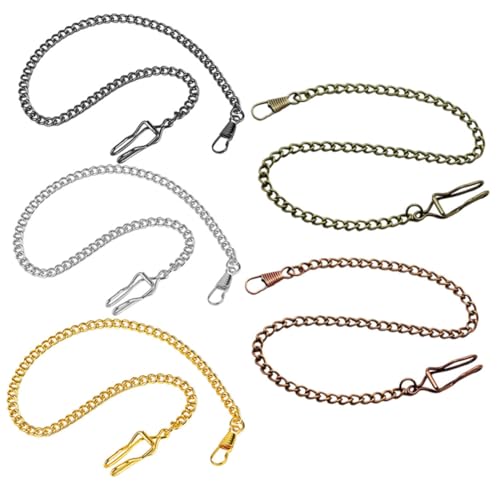 WESIEVYA 5stücke Taschenuhrkette Aus Metall Für Herren Uhrenzubehör Mit Clip Antikes Design Langlebig Und Robust Als WESIEVYA 5stücke Taschenuhrkette Aus Metall Für Herren Uhrenzubehör Mit Clip Antikes Design Langlebig Und Robust Als von WESIEVYA