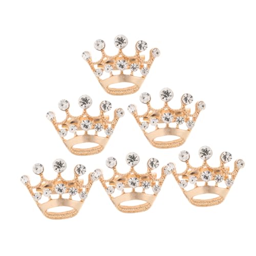 WESIEVYA 6stücke Kronenbrosche Aus Legierung Broschennadel Mit Zarter Krone Kleidungsabzeichen Für Damen Ästhetische Anstecknadel Zum Verzieren Von Outfits Brustnadel Als Modisches Accessoi von WESIEVYA