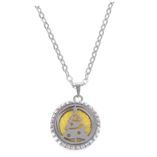 WESIEVYA Ätherisches Öl Medaillon Kette Aromatherapie Medaillon Kette Frauen Choker Duftkette Für Ätherische Öle Parfüm Halskette von WESIEVYA
