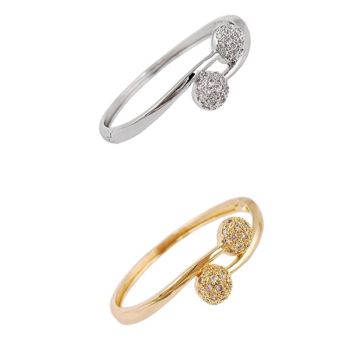 WESIEVYA Goldene Perlen Armband Mit Doppelkreuz Für Damen Stretch-armreif Schmuck Für Muttertag Weihnachten Geburtstag von WESIEVYA