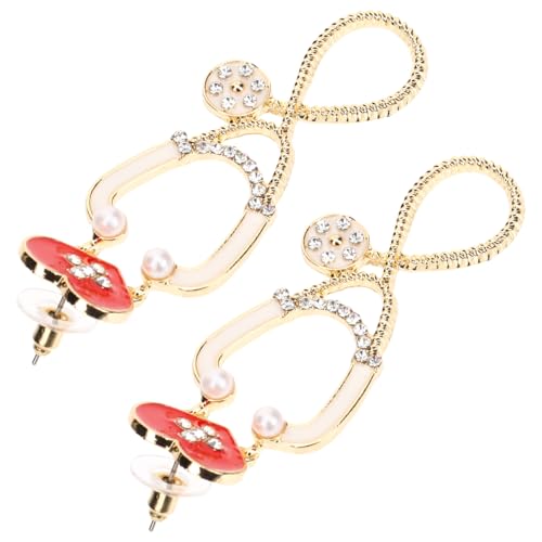 WESIEVYA Damen Ohrstecker aus Legierung mit Funkelnden Strasssteinen Modische Langlebige und Leichte Ohrringe für Krankenschwestern und Medizinisches Personal Elegantes Geschenkidee von WESIEVYA