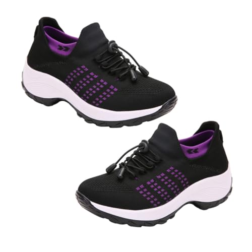 WESIEVYA Damen Sportschuhe Atmungsaktiv Leicht Elastisch Frühling Sommer Freizeit Sneaker Für Outdoor Training Alltag von WESIEVYA