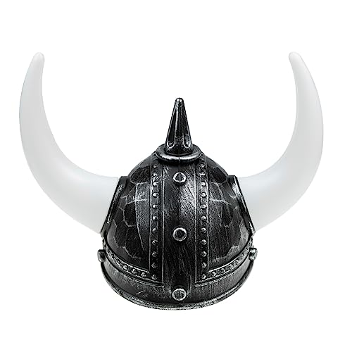 WESIEVYA Wikingerhelm Wikingerkostüm Maskierter Hut Für Erwachsene Dekorativ von WESIEVYA