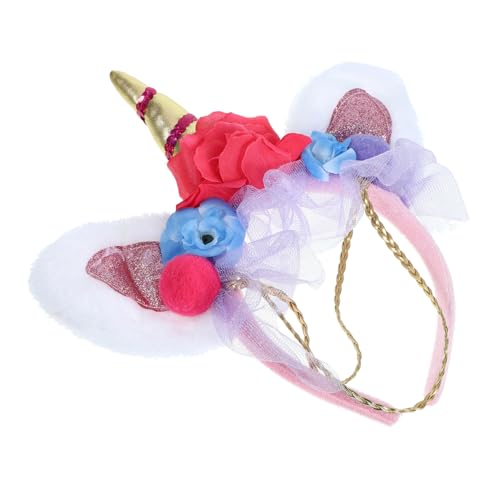WESIEVYA Einhorn Stirnband Cosplay Haar Accessoire Kopfbedeckung Party Requisiten Halloween Dekoration von WESIEVYA