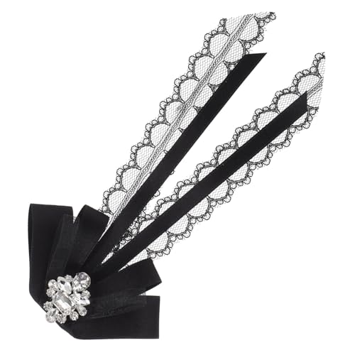 WESIEVYA Elegante Große Schleifen brosche mit Strasssteinen Spitzen brosche für Damen Vielseitiger Ansteckpin für Blusen Kleider Schals für Festliche Anlässe Geschenk von WESIEVYA