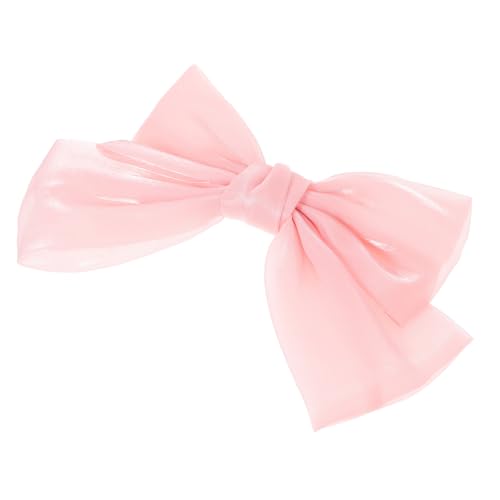 WESIEVYA Haarspangen Mit Schleife Für Damen Große Haarschleifen Aus Perlglanzgarn Und Sichere Befestigung Für Verschiedene Anlässe von WESIEVYA