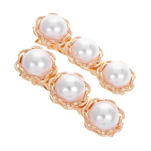 WESIEVYA Hair Clip Für Frauen Elegante Haarspangen Mit Perlen Vintage Design Für Hochzeiten Und Besondere Anlässe Langlebig Und Vielseitig von WESIEVYA