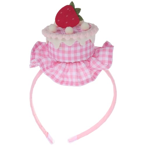 WESIEVYA Erdbeerkuchen-haarband, Süßes Erdbeerkuchen-haarband, Dekoratives Stirnband Für Damen, Haarspange, Simulation Erdbeerkuchen-haarband WESIEVYA Erdbeerkuchen-haarband, Süßes Erdbeerkuchen-haarband, Dekoratives Stirnband Für Damen, Haarspange, Simulation Erdbeerkuchen-haarband von WESIEVYA
