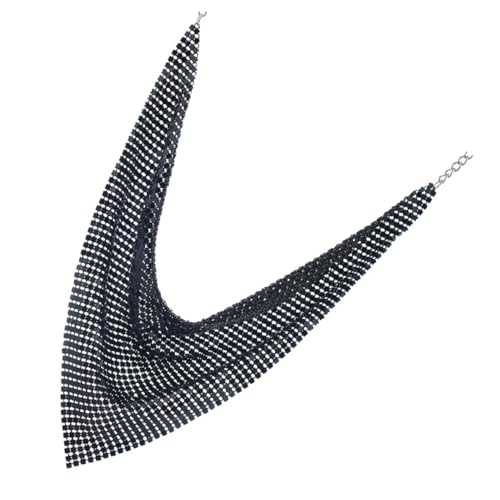 WESIEVYA Exaggerierte Damen Halskette mit Pailletten und Quasten Modisches Schmuck accessoire Kurze Clavicle kette für Frauen Auffällige Halsdekoration für Party und Alltag von WESIEVYA