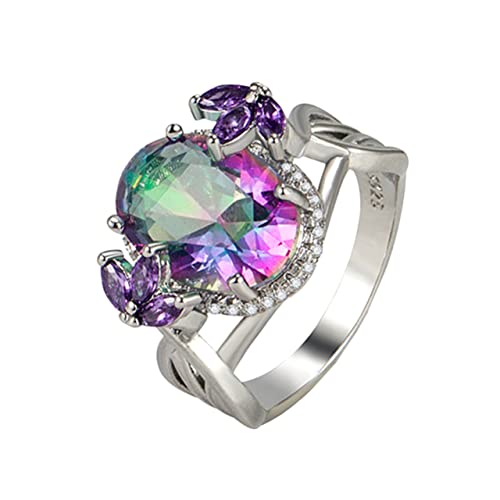 WESIEVYA Luxuriöser Damen-fingerschmuck Exquisiter Zirkonia Bequeme Passform Geeignet Für Verschiedene Anlässe von WESIEVYA