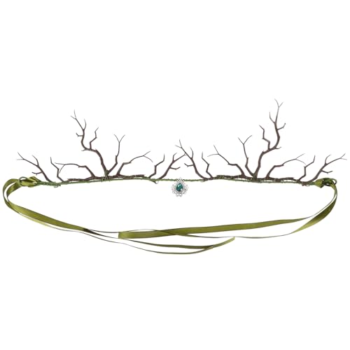 WESIEVYA Party Kopfschmuck Stirnband Für Frauen Hochzeitsaccessoires Kopfschmuck Festival Kostüm Stirnband Feenschmuck Kopfband von WESIEVYA