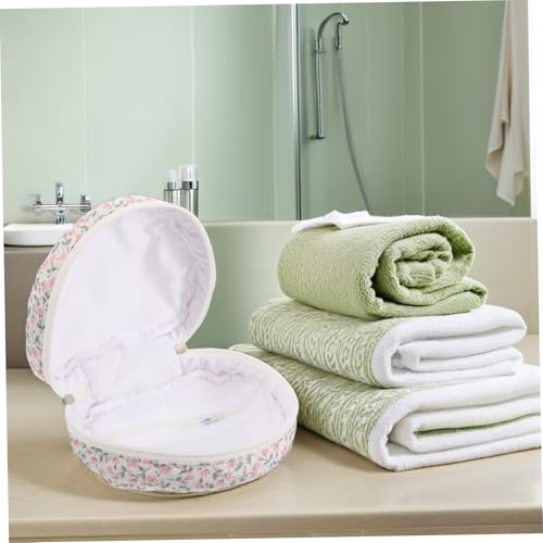 WESIEVYA Kosmetiktasche Mit Blumenmuster Für Damen Großes Reise-kosmetiktäschchen Tragbare Tasche Mit Reißverschluss Für Beauty-Essentials von WESIEVYA