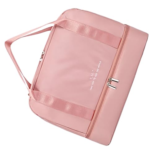 WESIEVYA Faltbare Reisetasche Mit Fächern Für Persönliche Gegenstände Großvolumige Sporttasche Für Damen Tragbare Wochenendtasche Für Urlaub von WESIEVYA