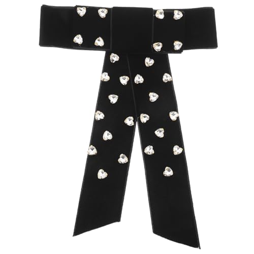 WESIEVYA Haarspange Mit Schleife Und Strasssteinen Federclip-haarspange Für Damen Dekoratives Haar-accessoire Für Frühling Stabil Und Bequem von WESIEVYA