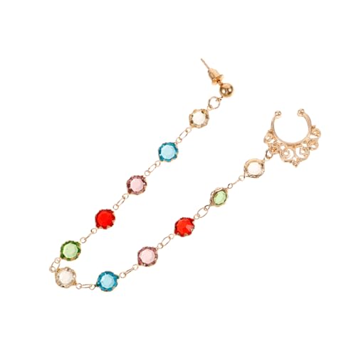 WESIEVYA Hängende Ohrringe mit Nasenring Nicht Durchdringender Nasenring Schmuck für Frauen Stilvolle Ohrpiercings mit Ketten Bequemes Trageerlebnis Piercing Schmerz WESIEVYA Hängende Ohrringe mit Nasenring Nicht Durchdringender Nasenring Schmuck für Frauen Stilvolle Ohrpiercings mit Ketten Bequemes Trageerlebnis Piercing Schmerz von WESIEVYA