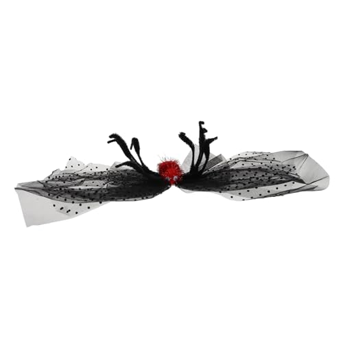 WESIEVYA Spinnen-tüllschleifen Halloween-haarspangen Für Mädchen Kleinkinder Spitzen-haarschmuck Kopfschmuck Gruseliges Design von WESIEVYA
