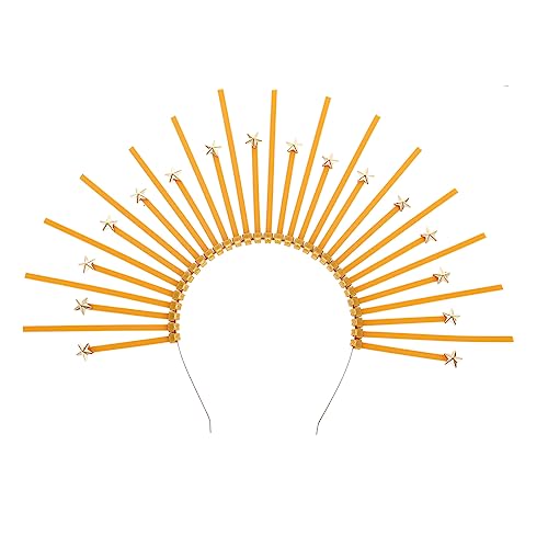 WESIEVYA Krone Stirnband Kopfschmuck Damen Haarband Party Hochzeit Cosplay Mädchen Haar Accessoire Modern von WESIEVYA