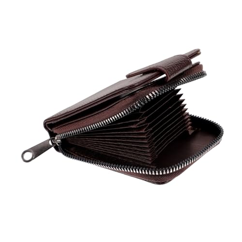 WESIEVYA Kreditkartenhalter Tragbare Geldbörse Mit Münzaufbewahrung Kleine Geldbörse Für Outdoor Kartenetui Aus Pu- Quittungshalter Für Herren von WESIEVYA