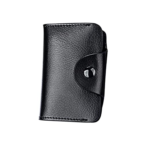 WESIEVYA Kartenetui für Männer Stilvolle und Funktionale Geldbörse Schwarz RFID Sicheres Design für Karten und Ausweise Hochwertiges Langlebiges Material von WESIEVYA