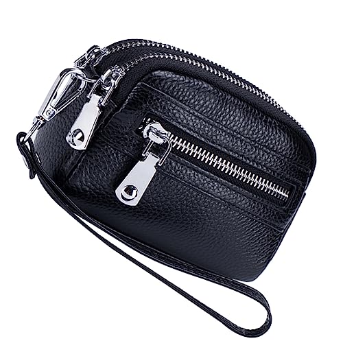WESIEVYA Kleine Brieftasche Kartenhalter Für Draußen Ausweistasche Kartenetui Mit Reißverschluss Münzbehälter Für Damen von WESIEVYA