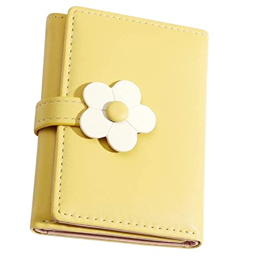 WESIEVYA Kleines Portemonnaie Für Mädchen Mit Blumenmuster Münzbörse Aus Pu-Leder Mit Kartenhalter Und Schlüsseletui Einfach Zu Reinigen von WESIEVYA