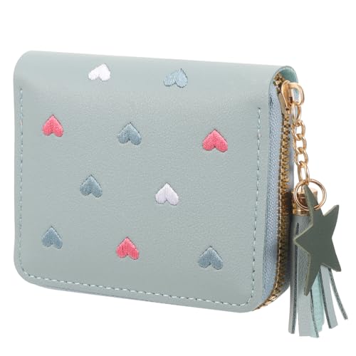 WESIEVYA Kleine Münzbörse Aus Pu- Für Damen Tragbare Geldbörse Mit Reißverschluss Kompakter Münzbeutel Für Kleingeld Und Karten Süße Reisebegleiterin von WESIEVYA