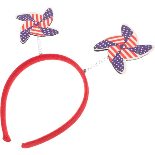 WESIEVYA Windmühlen-kopfschmuck Zum 4 Juli Stirnband Für Party Haarbänder Patriotisch Requisite Kosplay Dekorativ von WESIEVYA