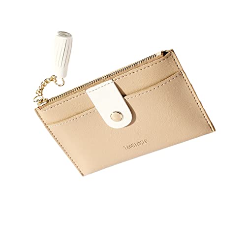 WESIEVYA Kurzes Damen-Portemonnaie Mit Reißverschluss Tragbarer Geldbeutel Aus Pu Klein Für Visitenkarten Bargeld Und Kleine Gegenstände von WESIEVYA