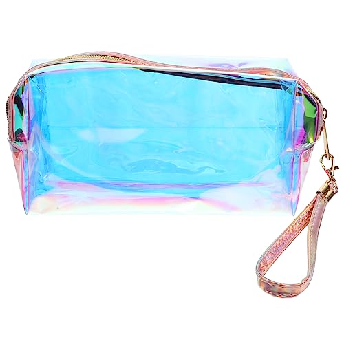 WESIEVYA Transparente Tragbare Kulturtasche Für Frauen Multifunktionale Make-up-Tasche Für Reisen Freizeit Und Alltag Wasserdichtet Strapazierfähig Mit Reißverschluss Kosmetiktasche Für Mäd von WESIEVYA