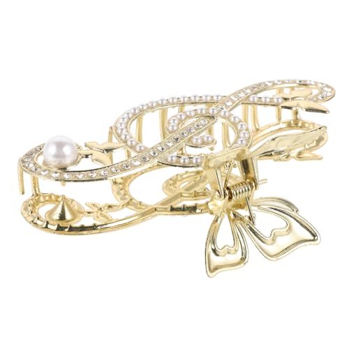 WESIEVYA Musiknoten Haarklammer Für Damen Große Klammer Aus Zinklegierung Haaraccessoire Für Dünnes Haar Stilvolle Haarklammer Für Kostümparty Dekorative Haarspange Für Mädchen von WESIEVYA