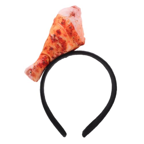 WESIEVYA Food Modeling Stirnband Für Partys Lustiges Hähnchenbein-design Perfektes Kostüm-accessoire Für Cosplay Und Fotoshootings Leicht Und Zu Tragen von WESIEVYA