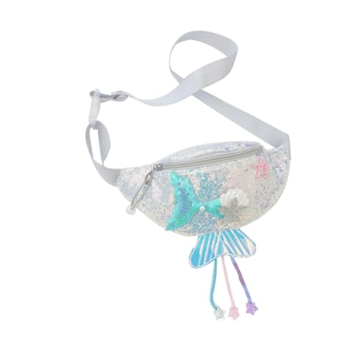 WESIEVYA Mädchen Gürteltasche Glitzer Meerjungfrau Pailletten Brusttasche Für Junge Mädchen Stylish Und Vielseitig Für Ausflüge Freizeit Und Tägliche Abenteuer von WESIEVYA