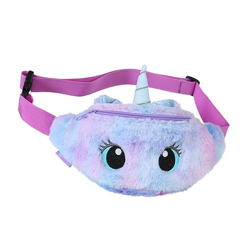 WESIEVYA Plüsch-Einhorn-hüfttasche Umhängetasche Große Plüsch-Brusttasche Zarte Schultertasche Mädchen-umhängetasche von WESIEVYA