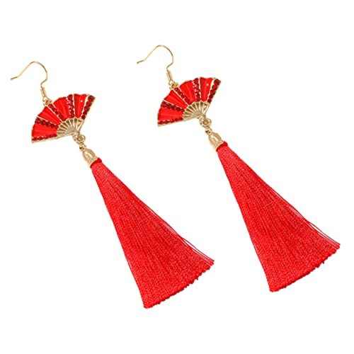 WESIEVYA Rote Ohrringe für Ohrstecker Strapazierfähigem Material für Hochzeiten Tanzpartys und Feiern zu Cheongsam Outfits WESIEVYA Rote Ohrringe für Ohrstecker Strapazierfähigem Material für Hochzeiten Tanzpartys und Feiern zu Cheongsam Outfits von WESIEVYA