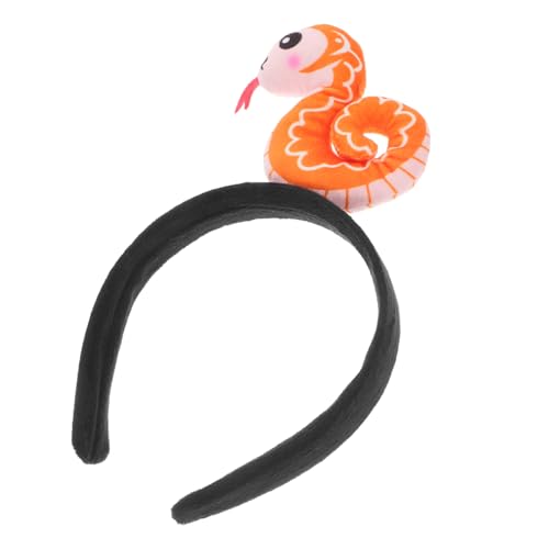 WESIEVYA Schlangen Stirnband Aus Plüsch Kostüm-kopfbedeckung Für Partys Halloween-outfits Verstellbar Weich Langlebig Tierohr-accessoire von WESIEVYA