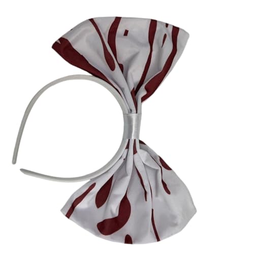 WESIEVYA Blutrotes Bowknot-haarband Leichtes Und Bequemes Party-haarzubehör Für Halloween-cosplay Und Schulaufführungen Süßes Design Für Besondere Anlässe Vielseitig Kombinierbar Mit von WESIEVYA