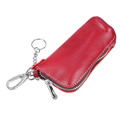WESIEVYA Mini Schlüsseltasche Aus Pu- Tragbares Schlüssel Etui Münzetui Reißverschluss Schlüsselbeutel Mit Haken Für Autoschlüssel Ringe Und Münzen von WESIEVYA