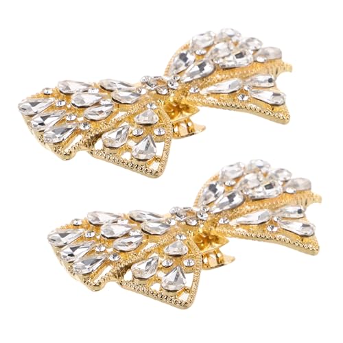 WESIEVYA Schuhclips mit Strass Schleifen Design Abnehmbare Schuhaccessoires für Damen Glitzer Dekoration für Hochzeit Party und Freizeit Funkelnde Schnallen für Schuhe und Taschen WESIEVYA Schuhclips mit Strass Schleifen Design Abnehmbare Schuhaccessoires für Damen Glitzer Dekoration für Hochzeit Party und Freizeit Funkelnde Schnallen für Schuhe und Taschen von WESIEVYA