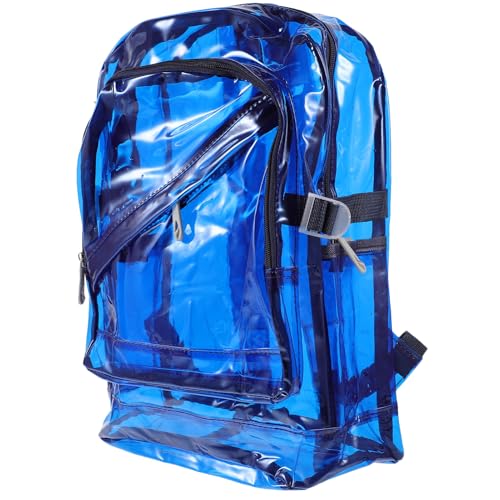 WESIEVYA Transparenter Schulranzen Aus Robustem Material Mit Verstellbaren Schultergurten Und Leichten Reißverschlüssen Geräumig Für Bücher Und Andere Dinge Geeignet Für Jungen Und Mädchen von WESIEVYA
